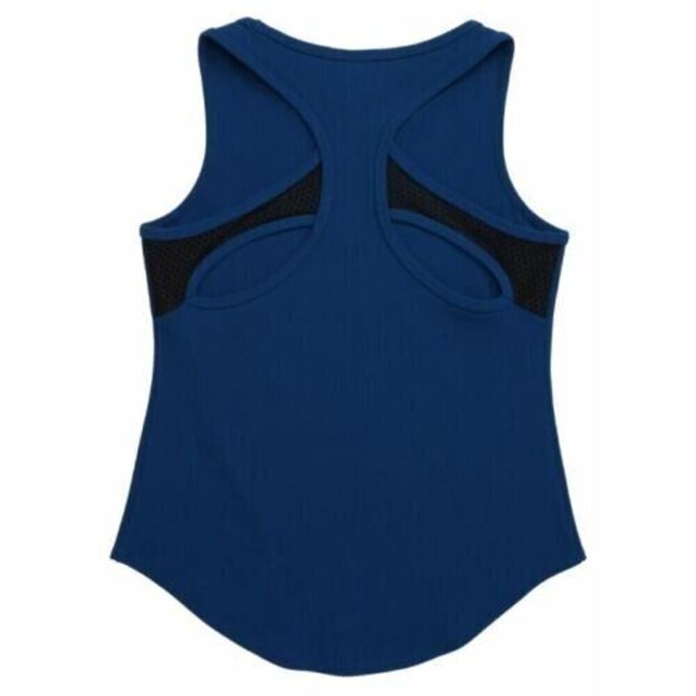 Zella Girls Sleeveless Maze Racerback Tank Blue/Black Large (10/12) MSRP $35